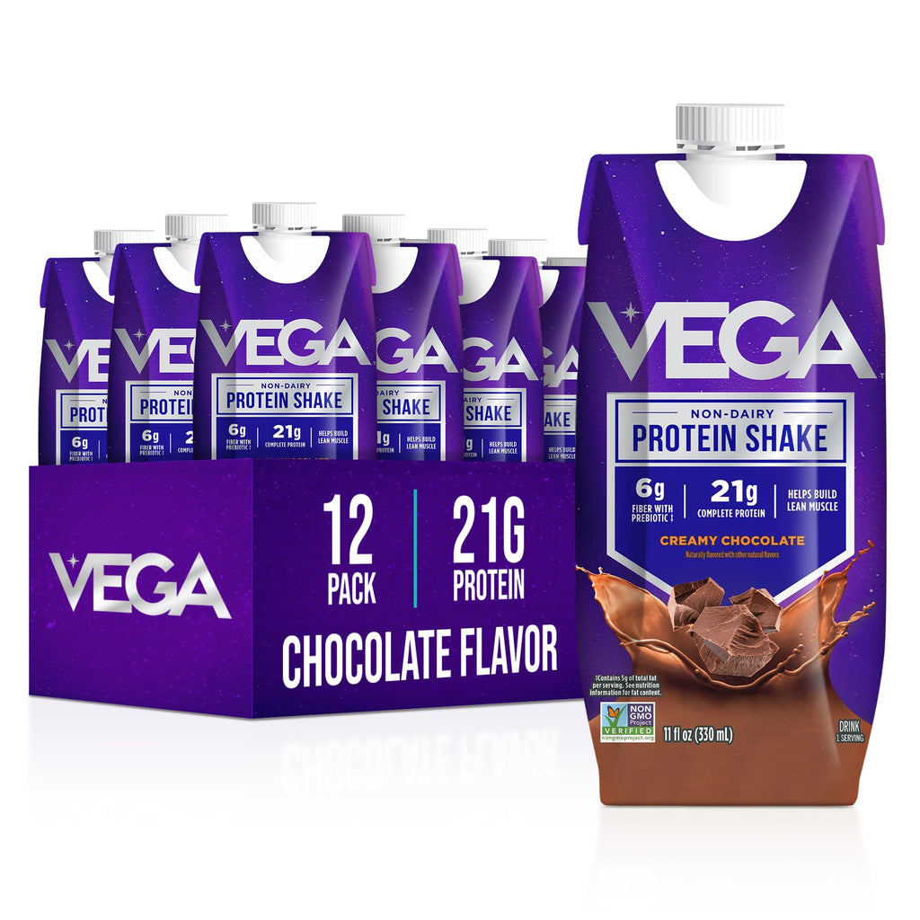 Creamy Chocolate Vegan Protein Shake 21g 330ml 12 Pack K484