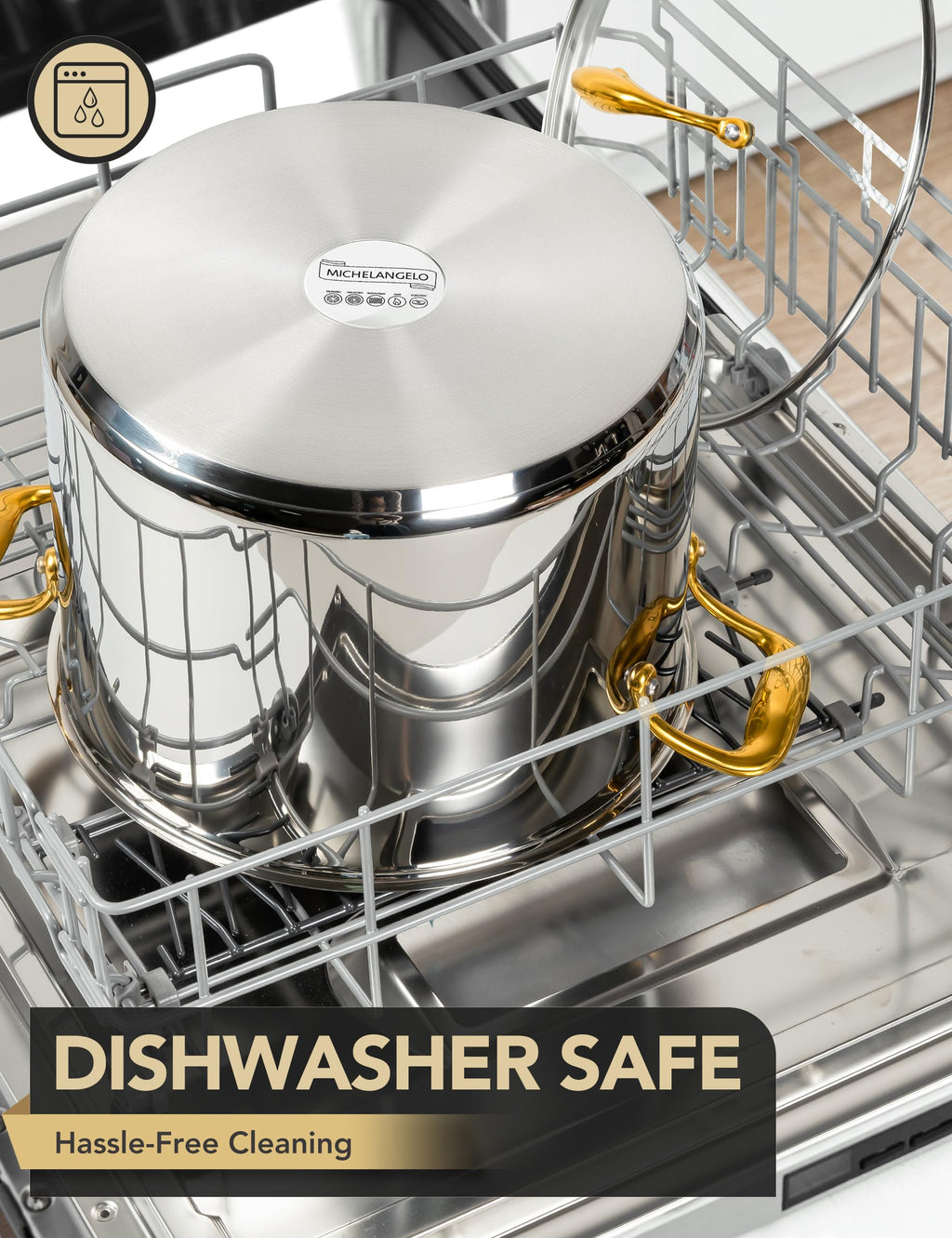 20 Quart Stainless Steel Stock Pot with Lid J9323
