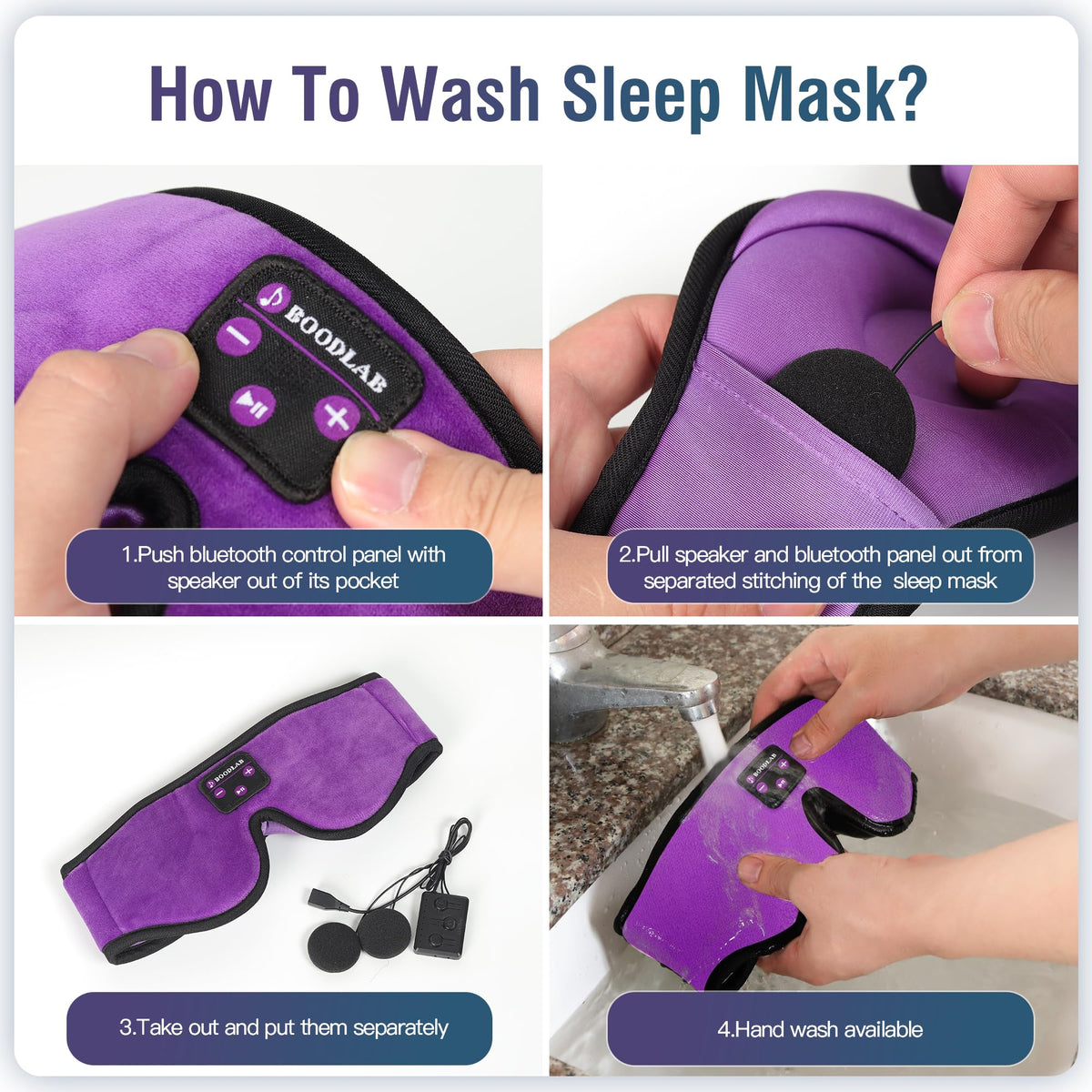 Sleep Mask with Bluetooth Headphones F928