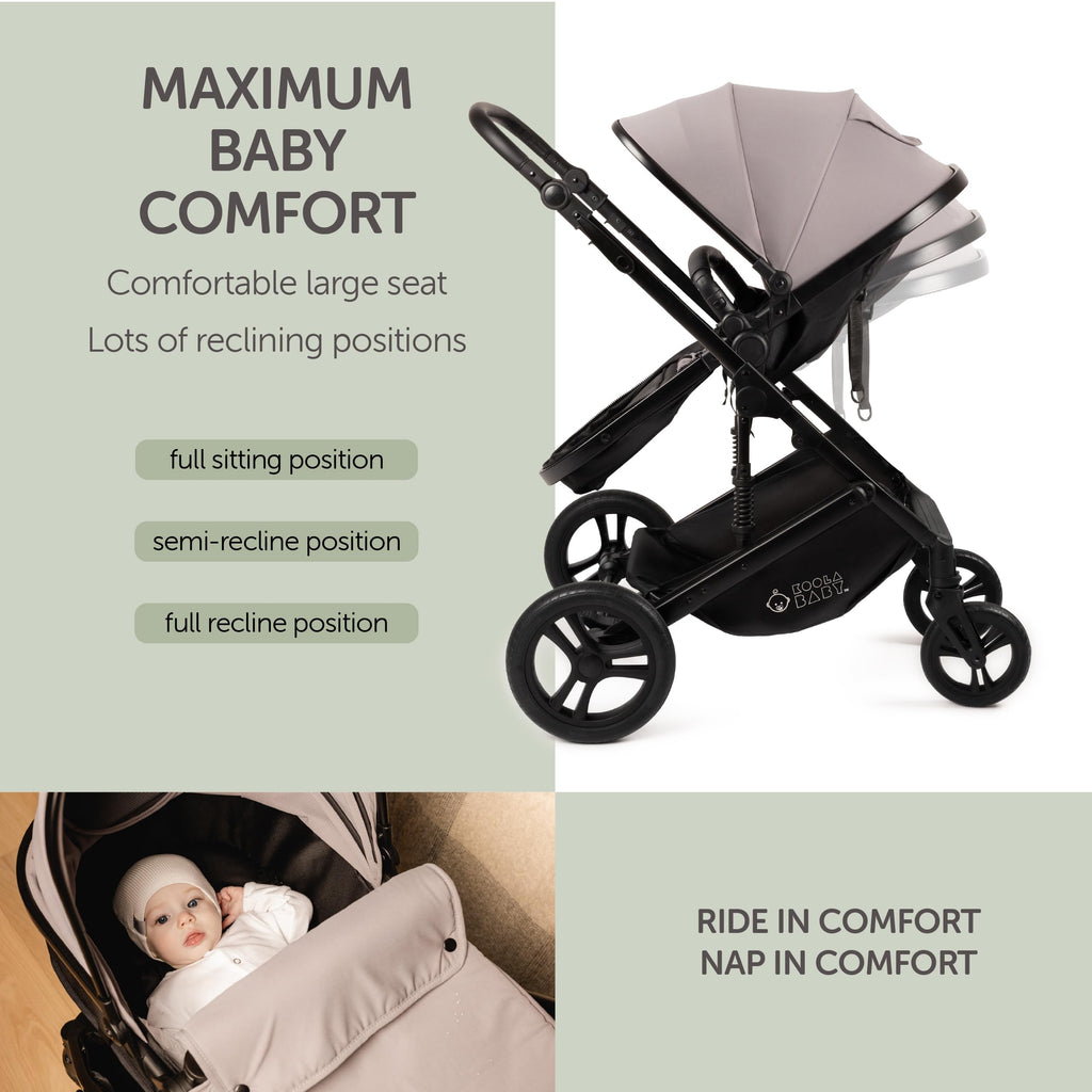 2-in-1 Foldable Baby Stroller with Extendable Canopy U285