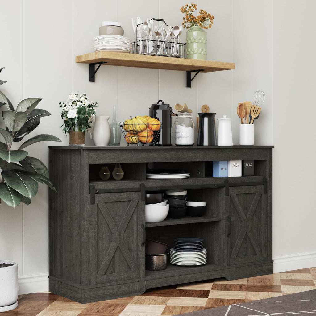 Farmhouse TV Stand for 65+ Inch TV V919798
