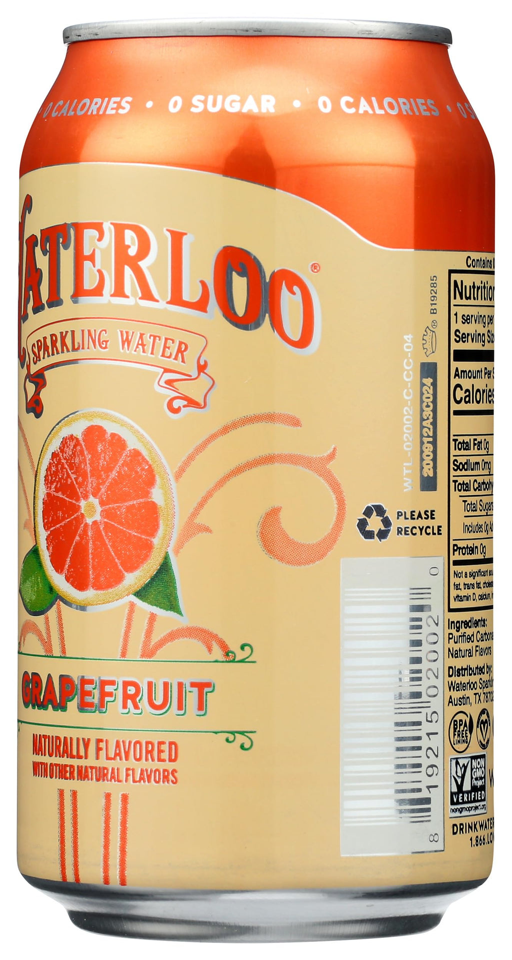 Grapefruit Sparkling Water 12 Fl Oz R67395