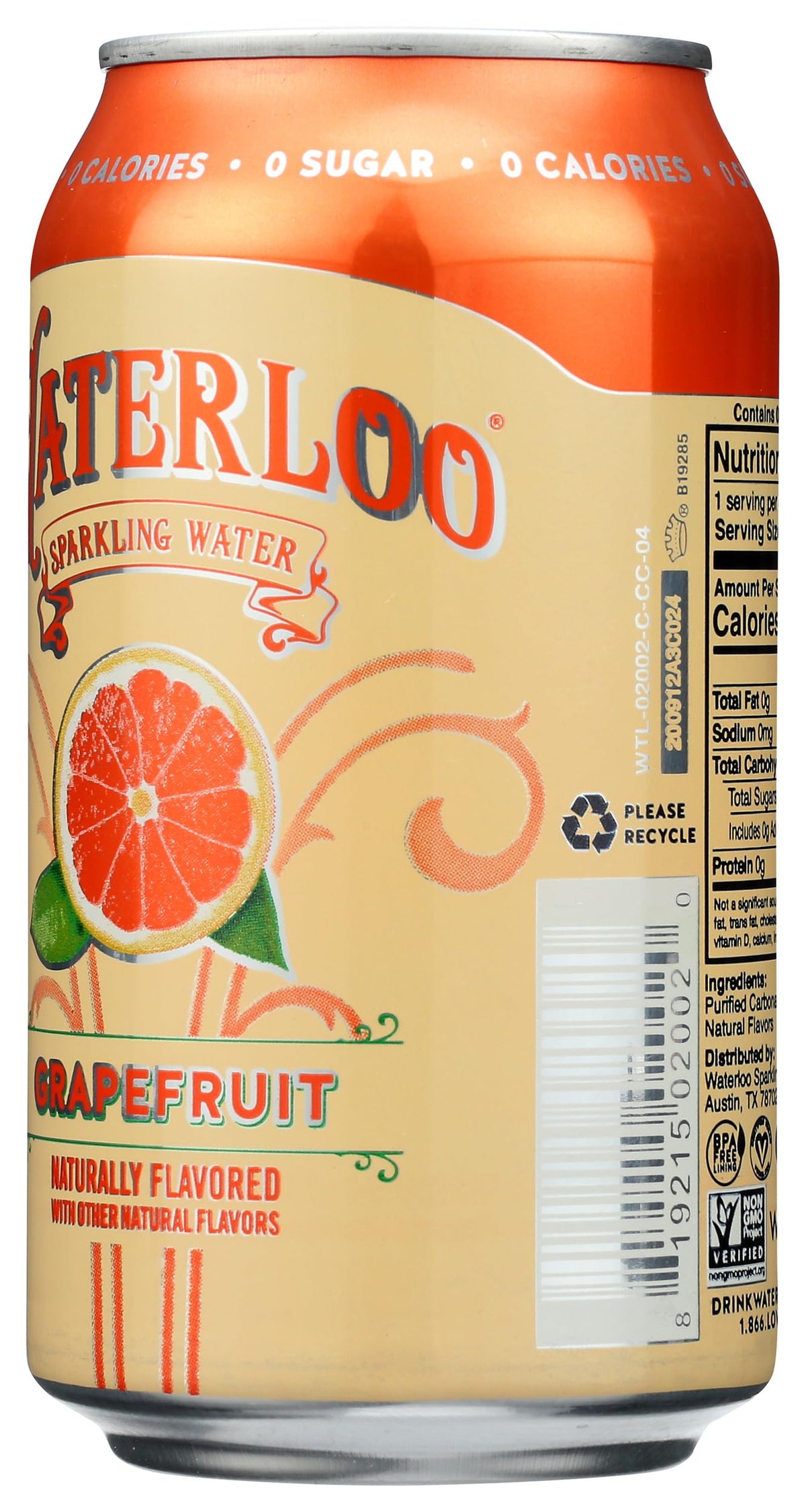 Grapefruit Sparkling Water 12 Fl Oz R67395