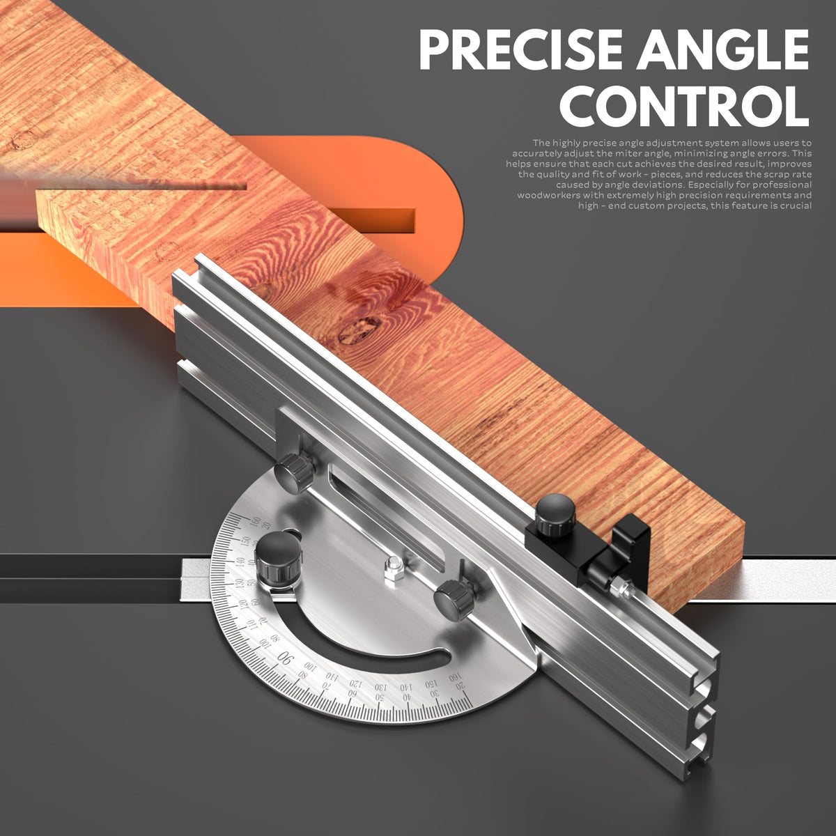 Miter Gauge for Table Saw with Miter Fence O95577