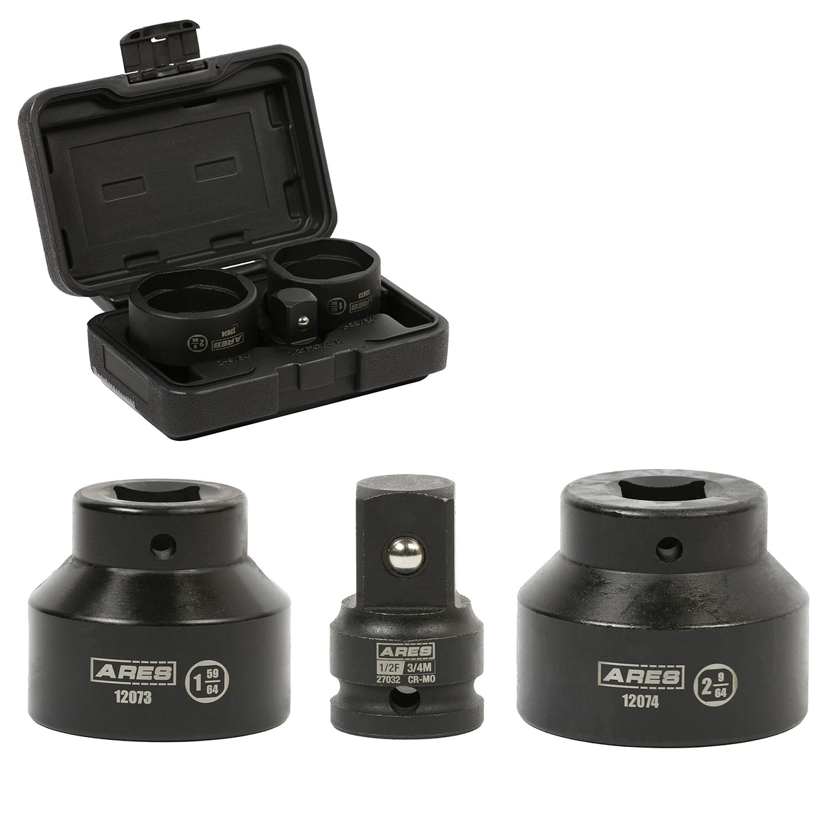 3-Piece Ball Joint Socket Set 3/4-Inch Drive O5222