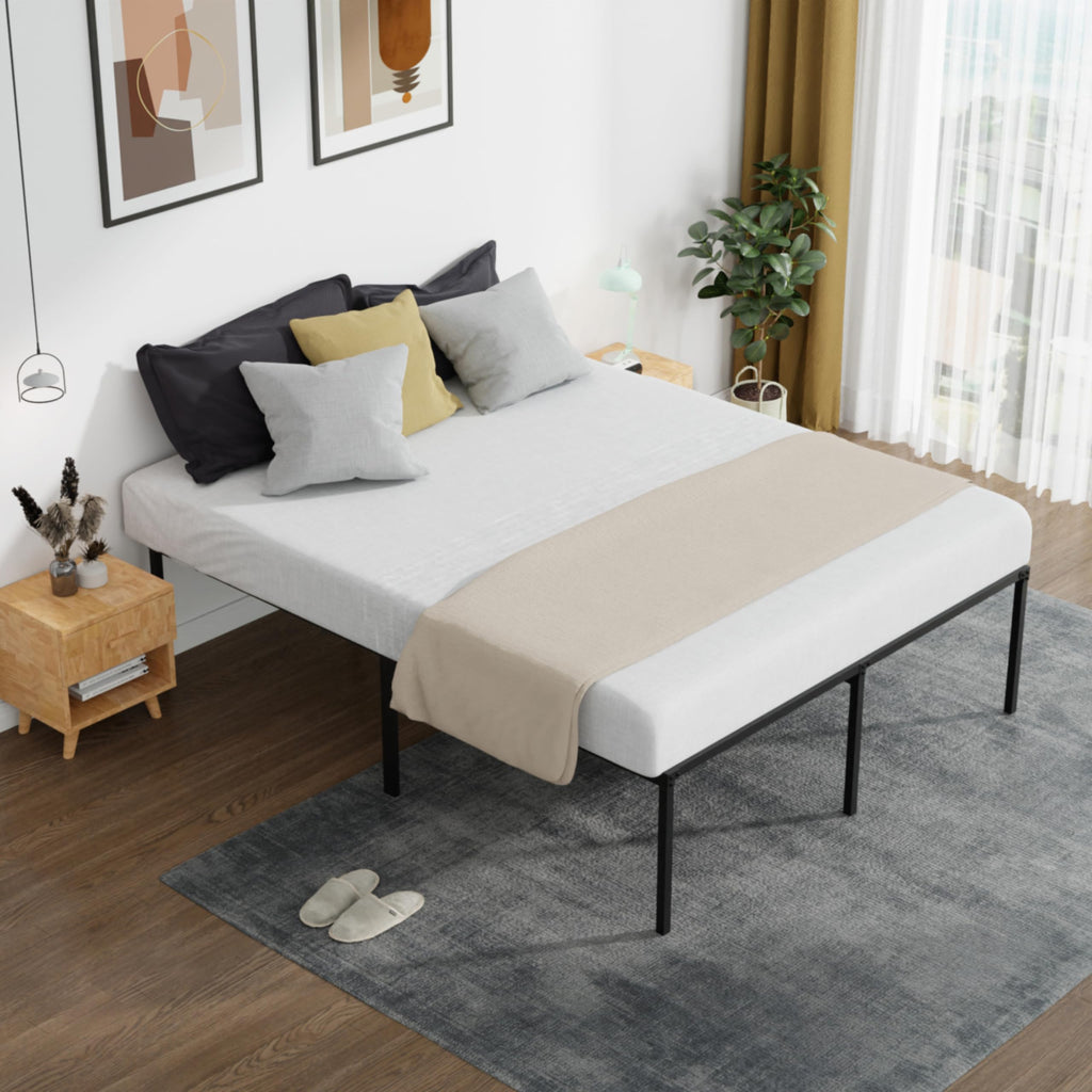 18 Inch Metal Full Bed Frame with Storage S330