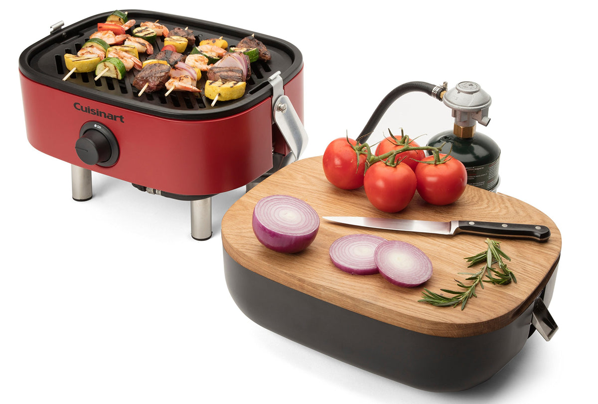 Portable Gas Grill and Stainless Steel Melting Dome K8554