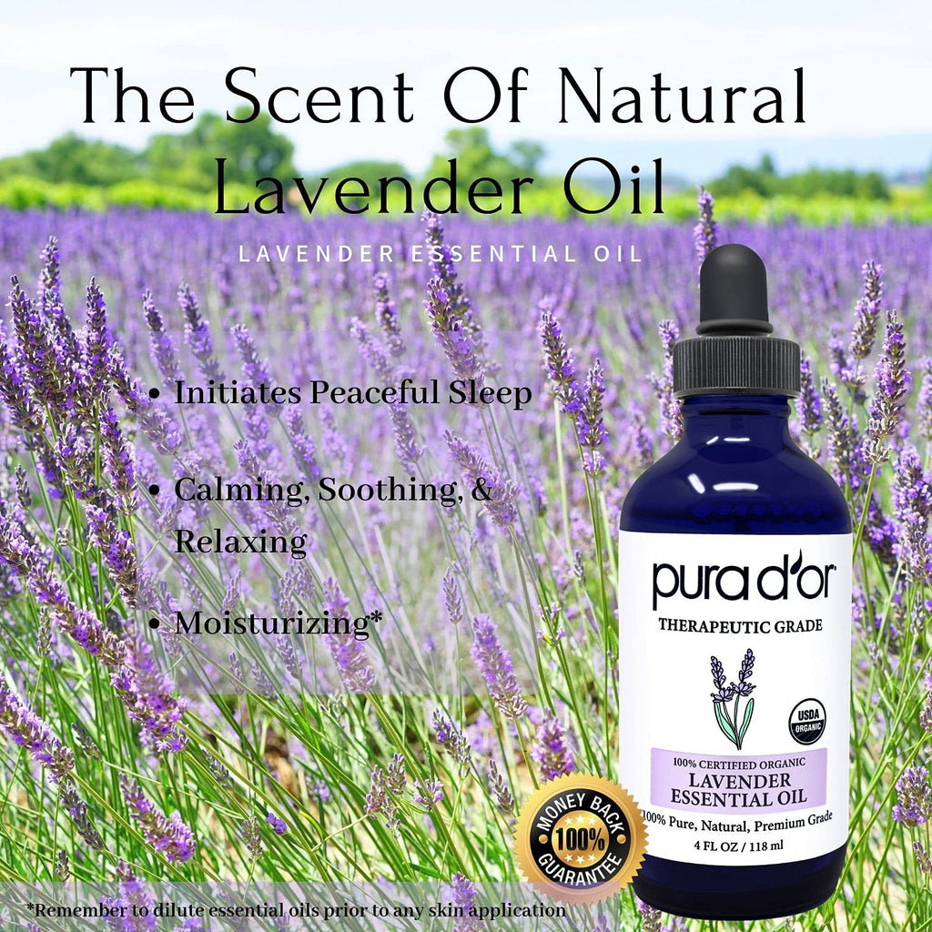 Organic Frankincense & Lavender Essential Oils 4oz S634