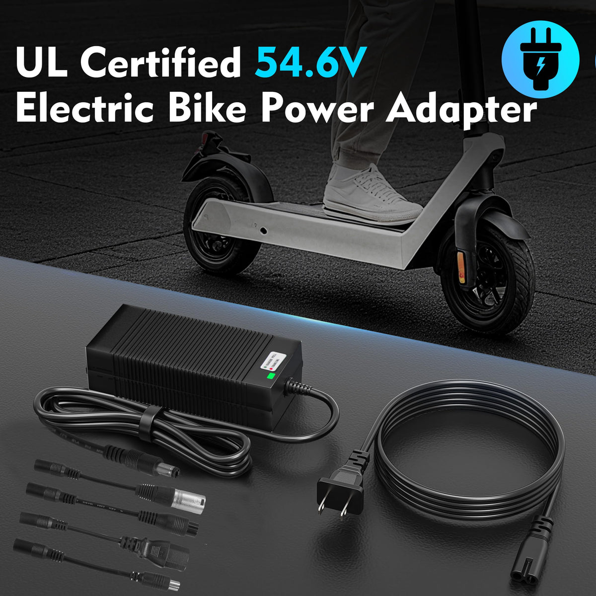 54.6V Charger for 48V Lithium Batteries Z1227