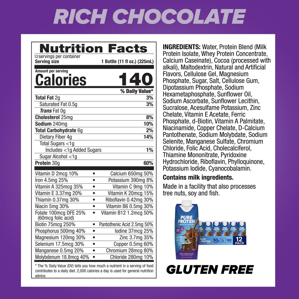 Chocolate Peanut Butter Protein Shake & Bars 1.76oz 12 Count S6319