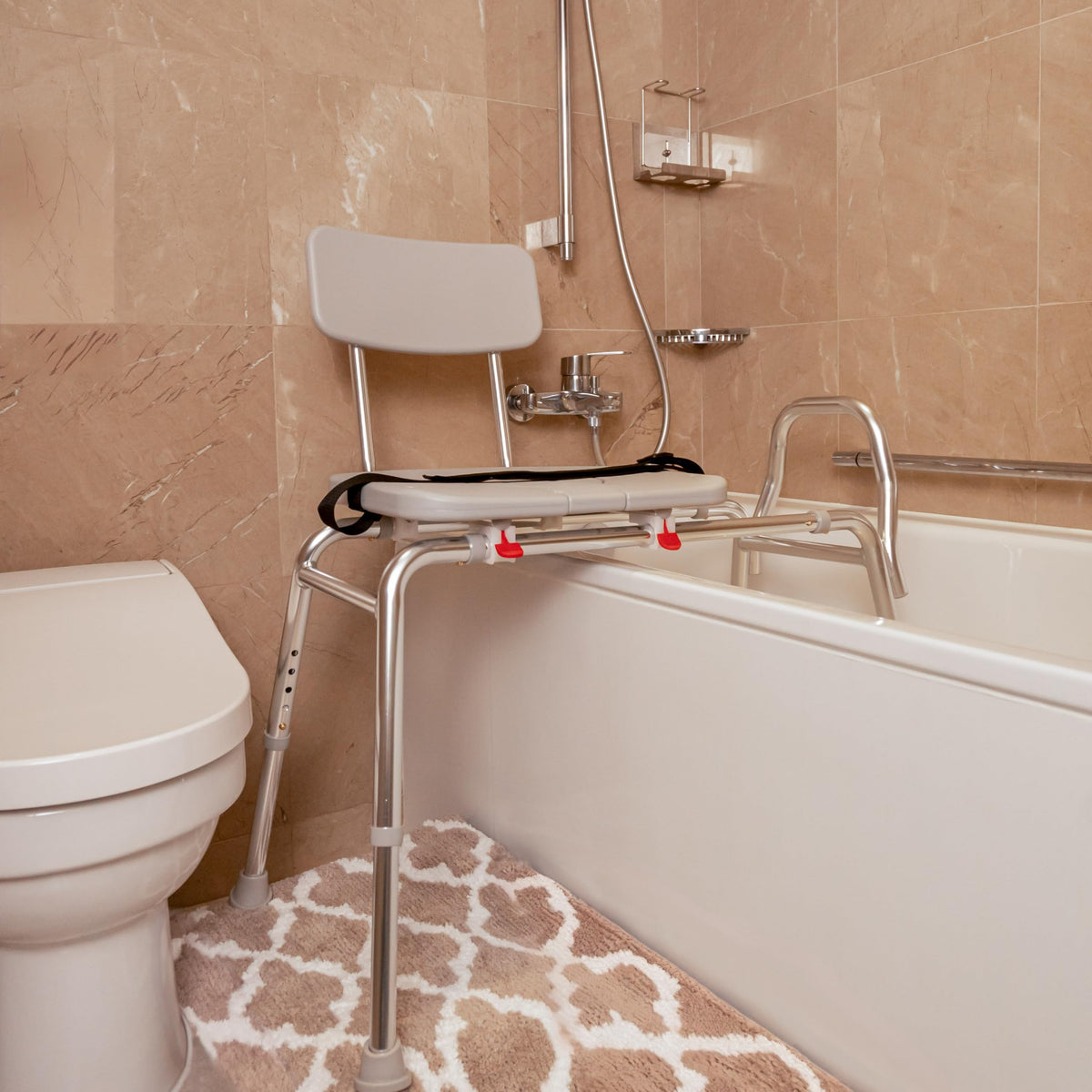 Height Adjustable Shower Chair & Tub Transfer Bench J673184