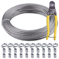 1/8 Stainless Steel Cable 200ft T316 Wire Rope with 8" Cutter Z782
