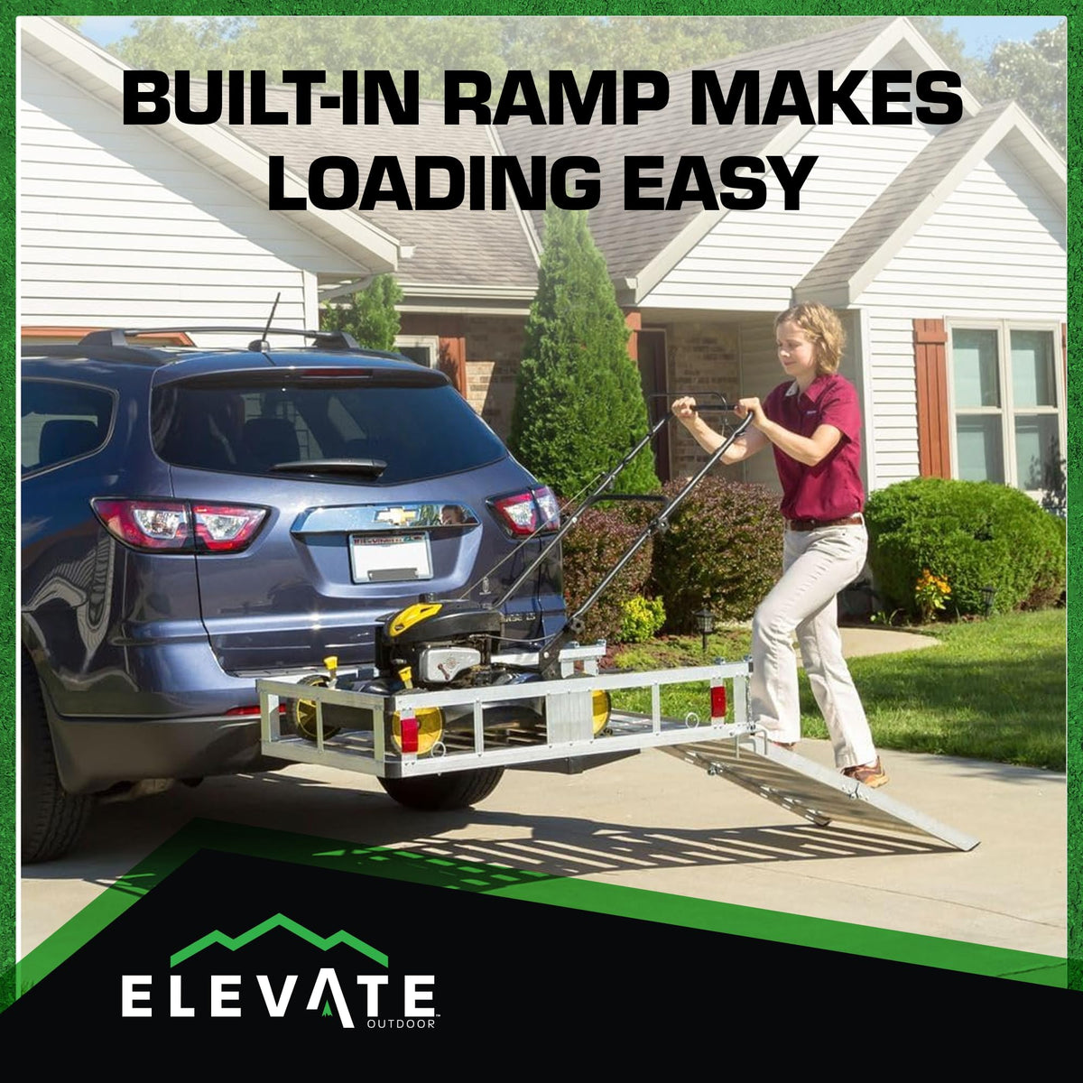 Deluxe Cargo Carrier with Folding Loading Ramp R4176