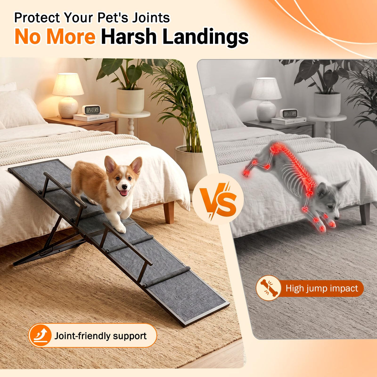 63" Foldable Metal Dog Ramp O475891
