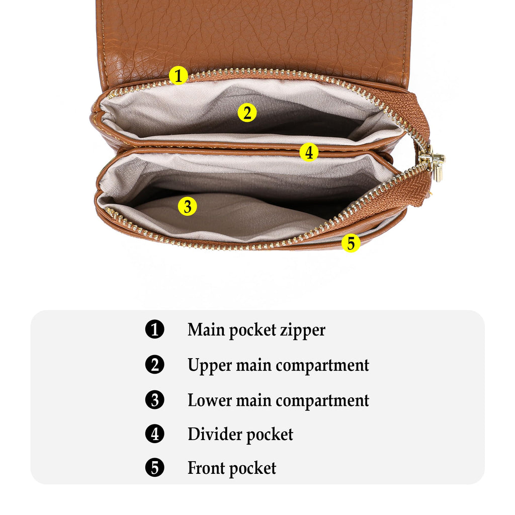Small Vegan Leather Crossbody Bag S4210