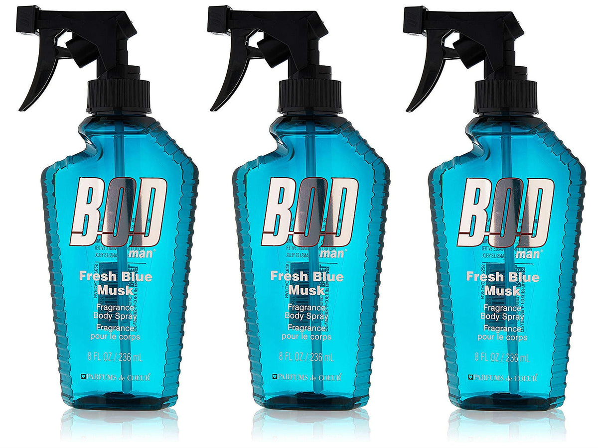 Blue Musk Body Spray 8 Ounces Pack of 3 W487437