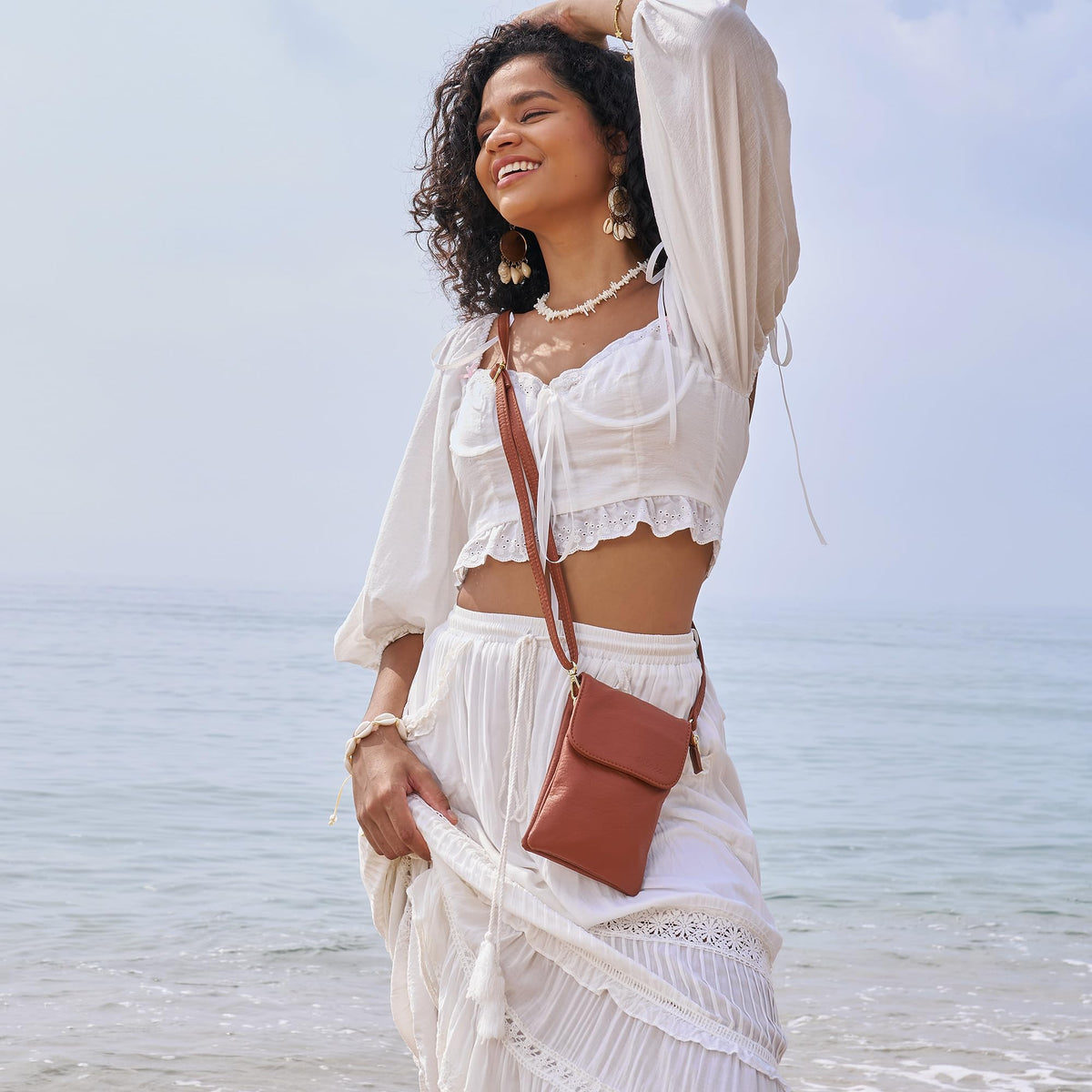 Small Vegan Leather Crossbody Bag S4210