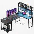 L Shaped Gaming Desk with Hutch V770