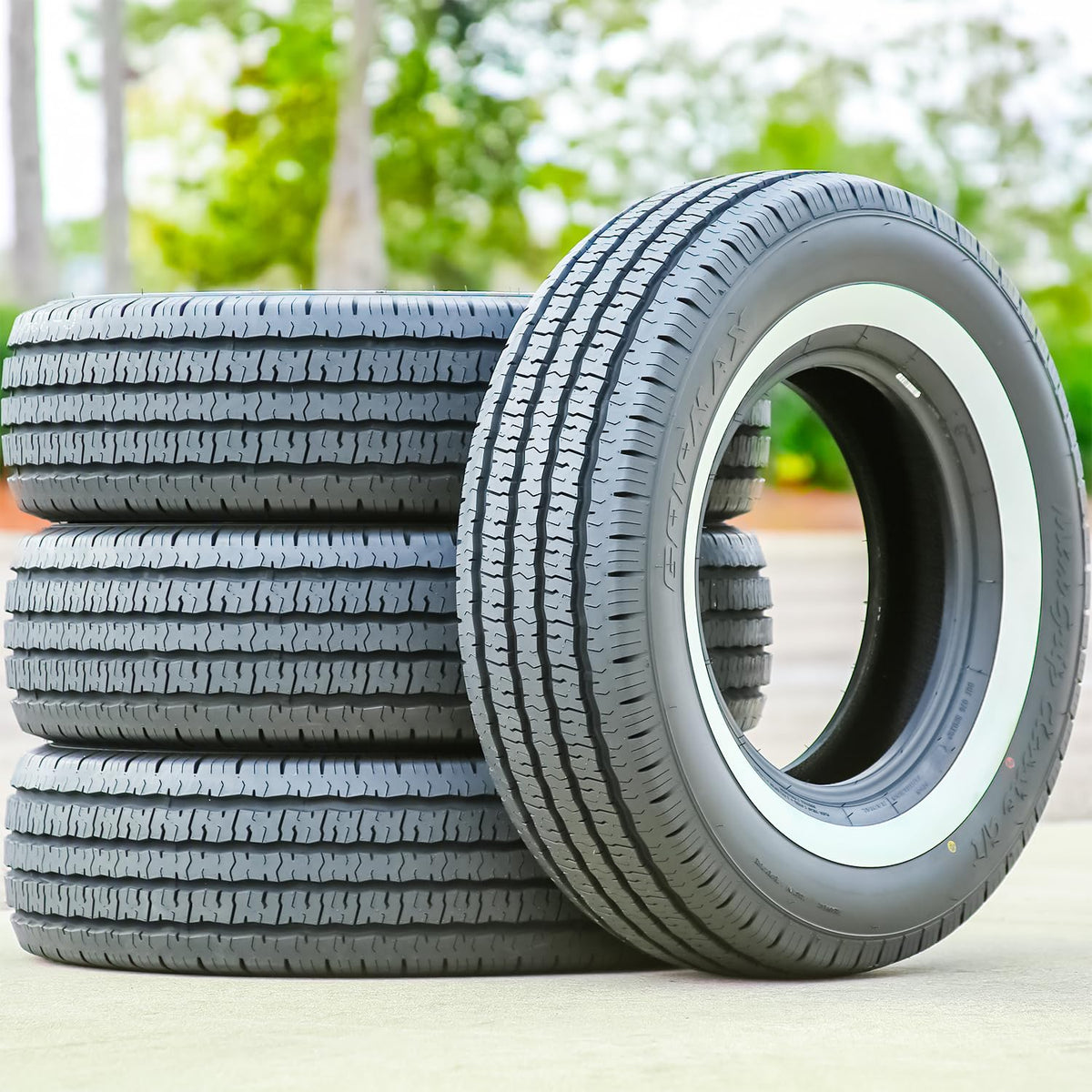 All-Season Touring Radial Tire 205/75R15 97H White Side Wall Z400