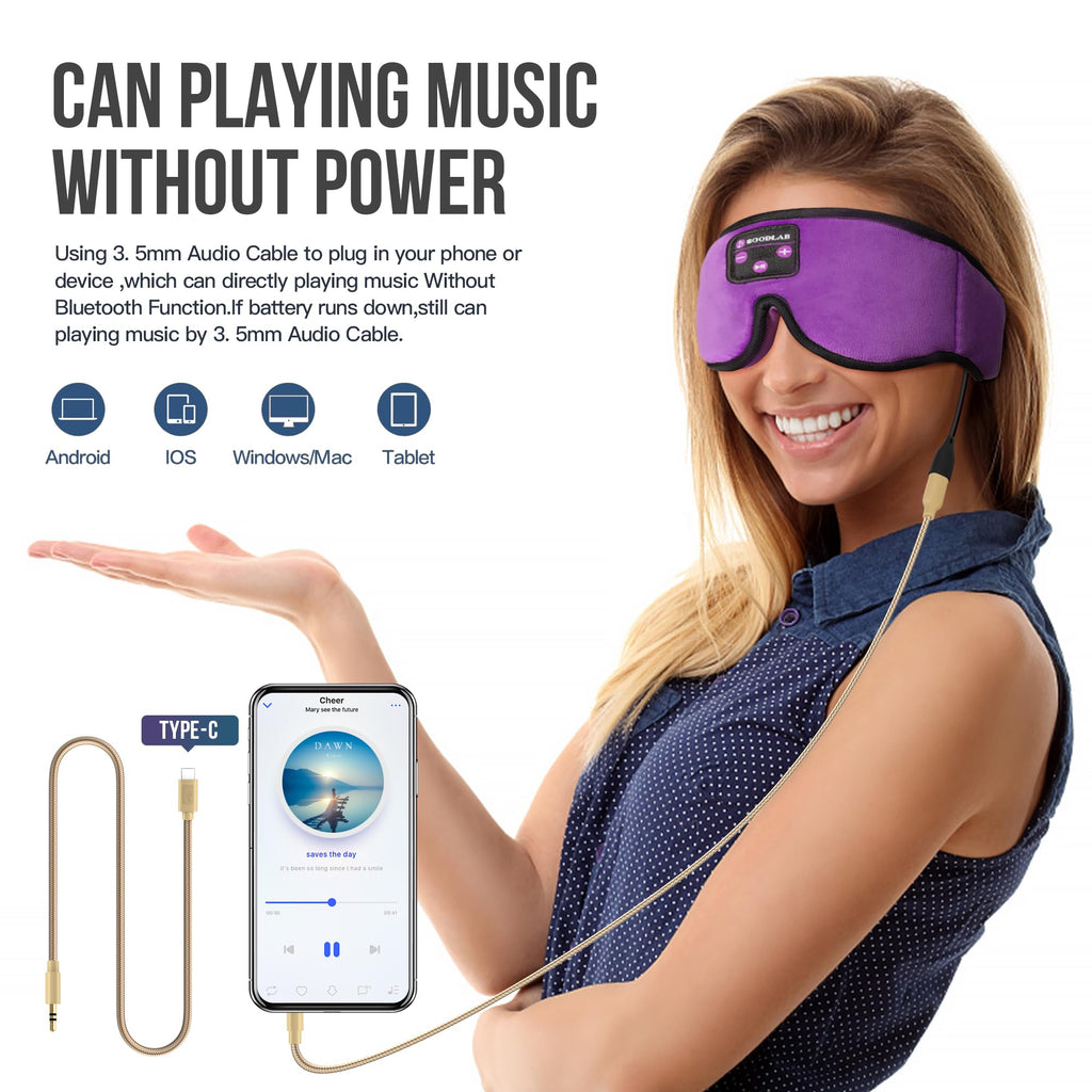 Sleep Mask with Bluetooth Headphones F928