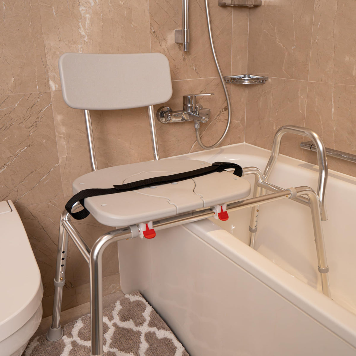 Height Adjustable Shower Chair & Tub Transfer Bench J673184