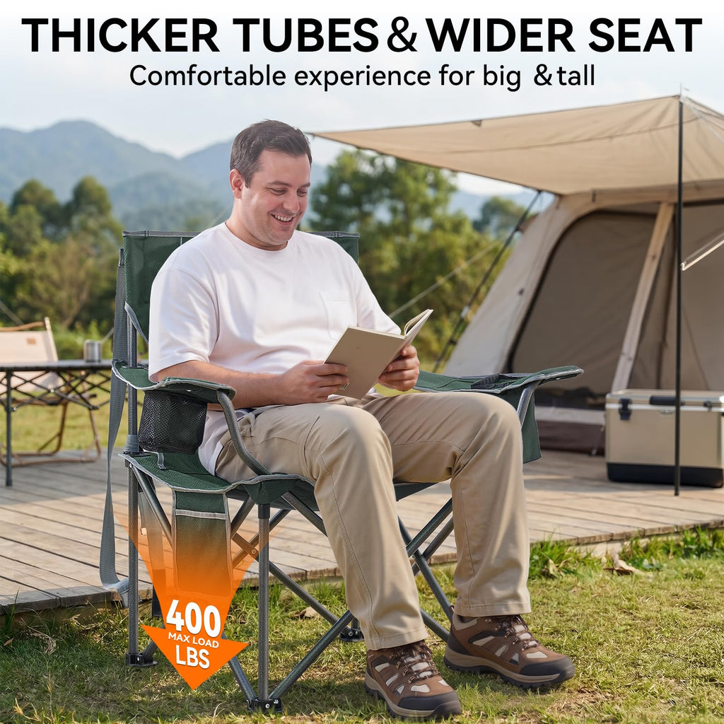 Oversized Folding Camping Chair 2 Pack L909