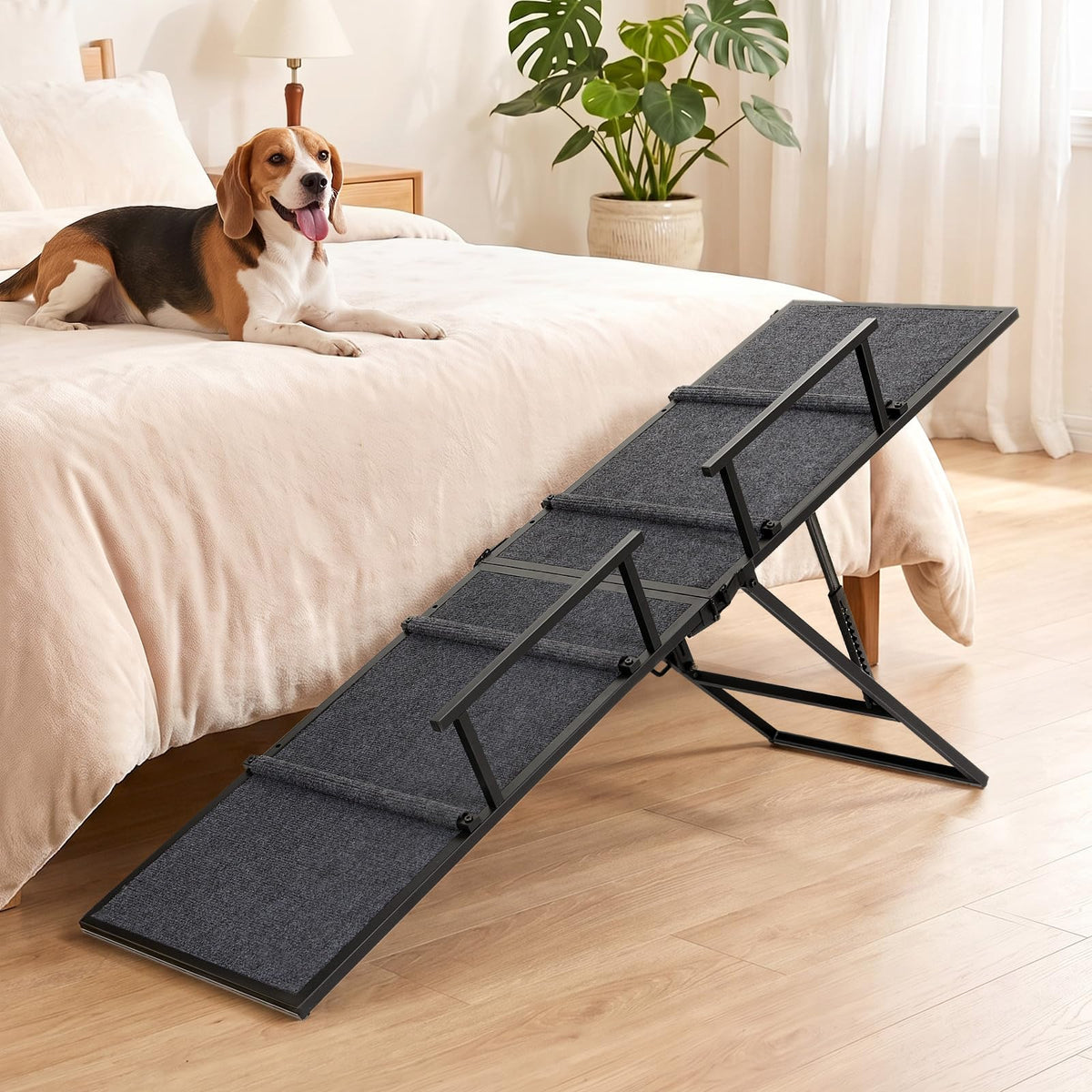 63" Foldable Metal Dog Ramp O475891