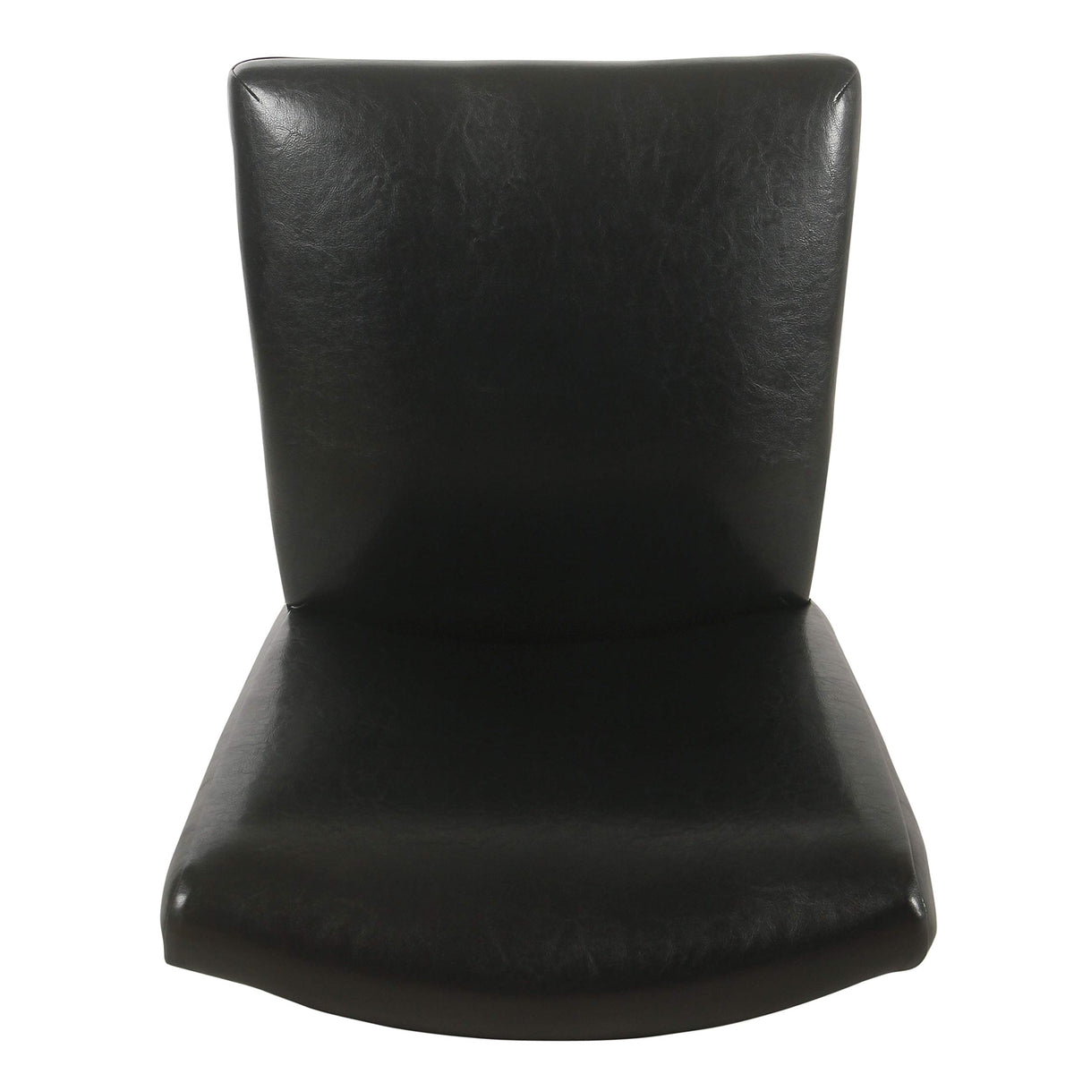 Black Faux Leather Upholstered Dining Chair Set of 2 S662