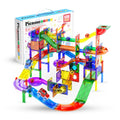 108 Piece Marble Run Race Track Set with LED Cars D329
