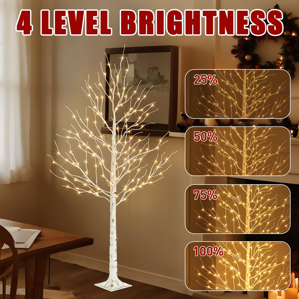6ft Lighted Birch Tree Y86781