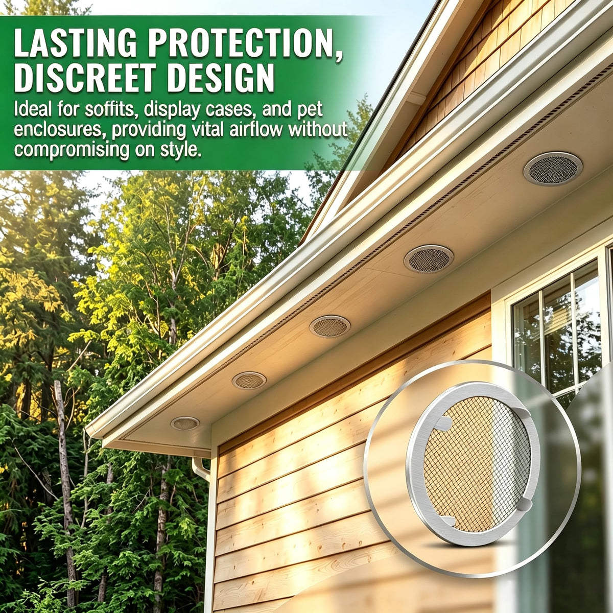 1" Round Open Screen Vent 6 Pack F536638