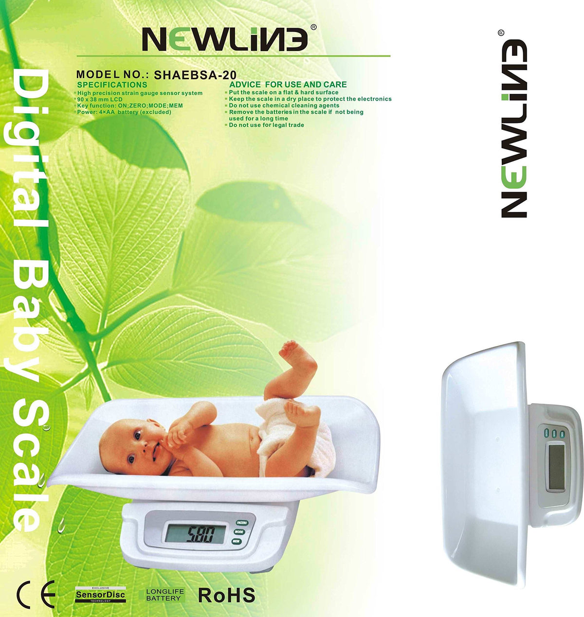 White Digital Baby Scale W86752