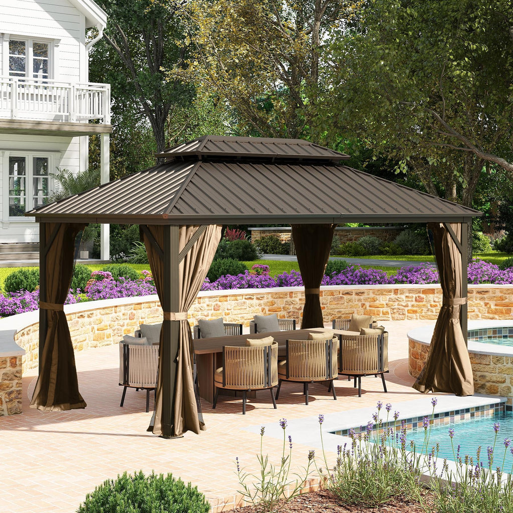 10'X14' Metal Outdoor Gazebo B6037